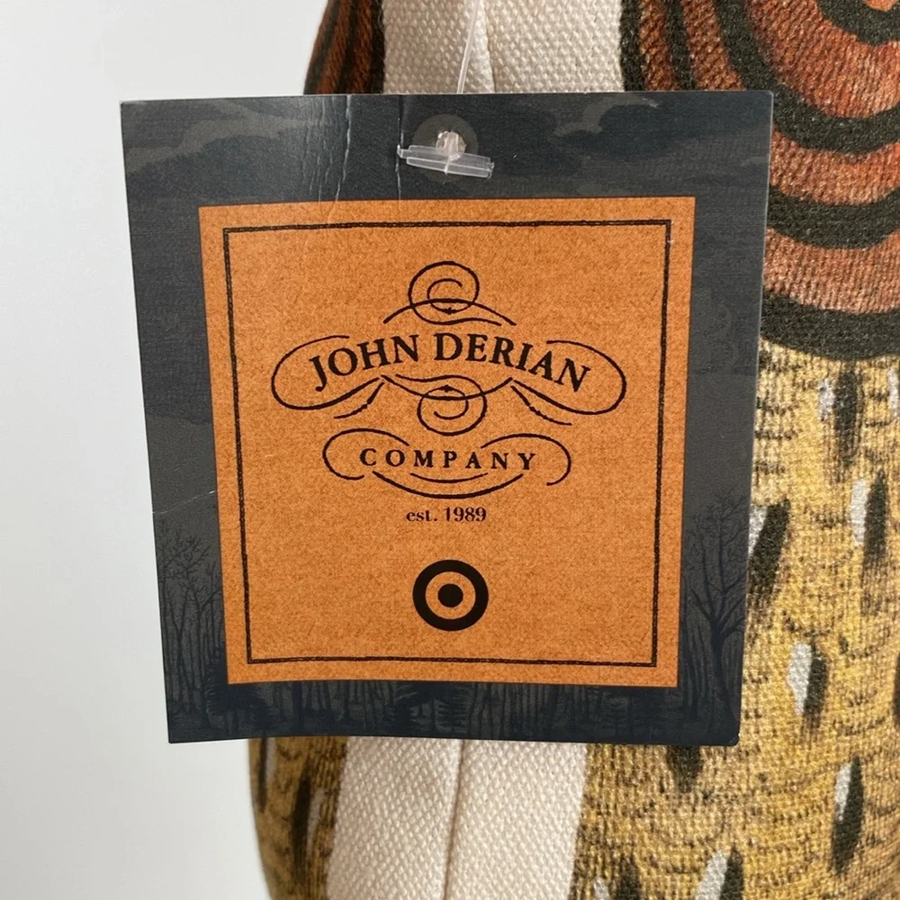 John Derian Horned Owl Throw Pillow